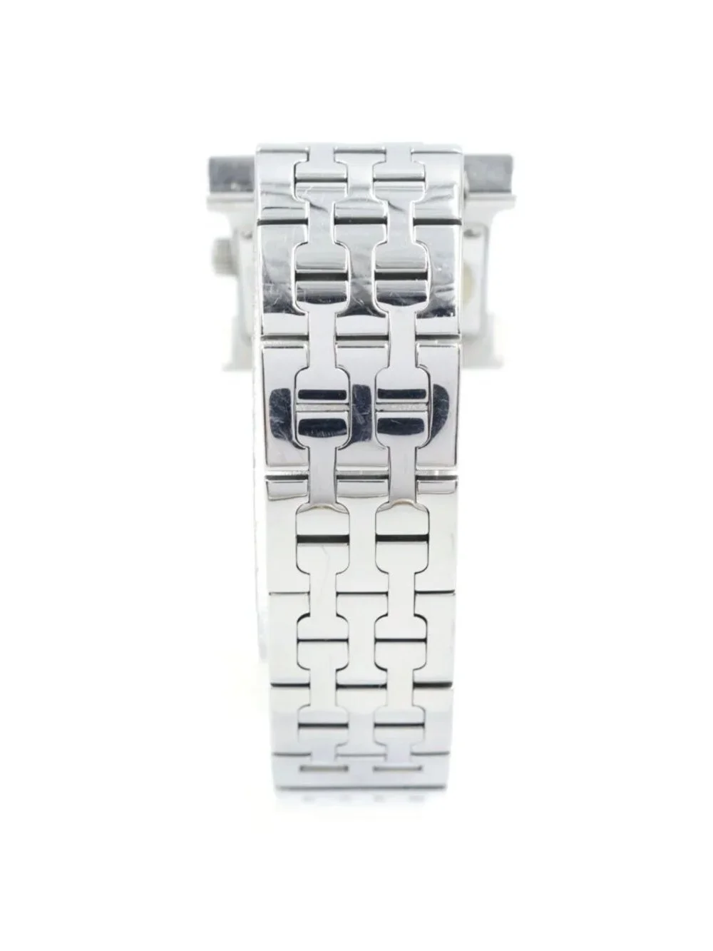 Hermes H Watch Black Dial SS Quartz Stainless Steel